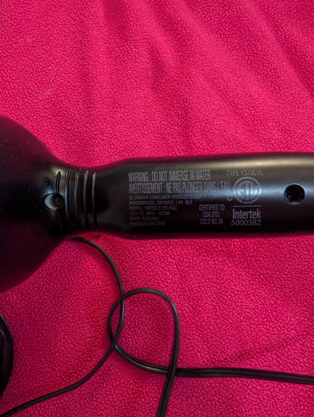 Conair Infiniti Pro Hair Dryer with Diffuser and Bag - photo 2