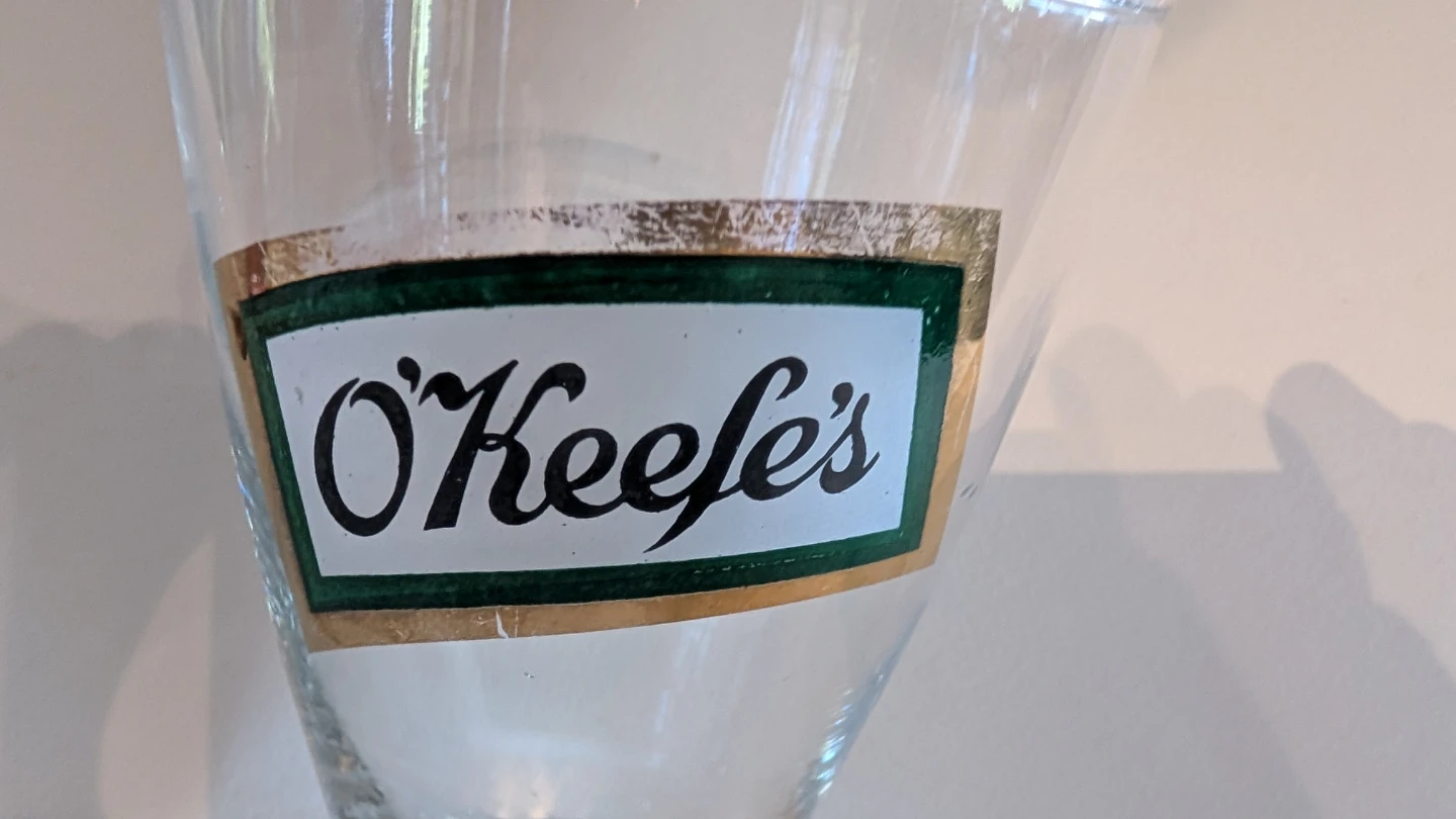 Vintage O'Keefe's Pilsner Glass