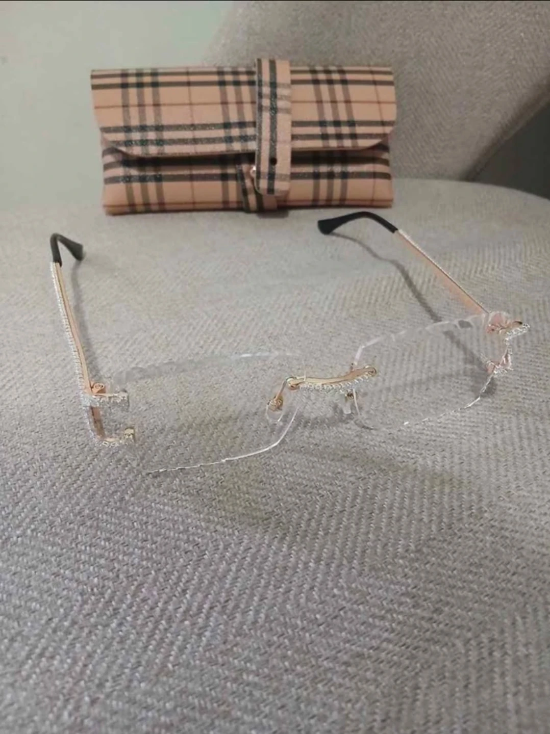 Clear Iced Out Designer Glasses - photo 3