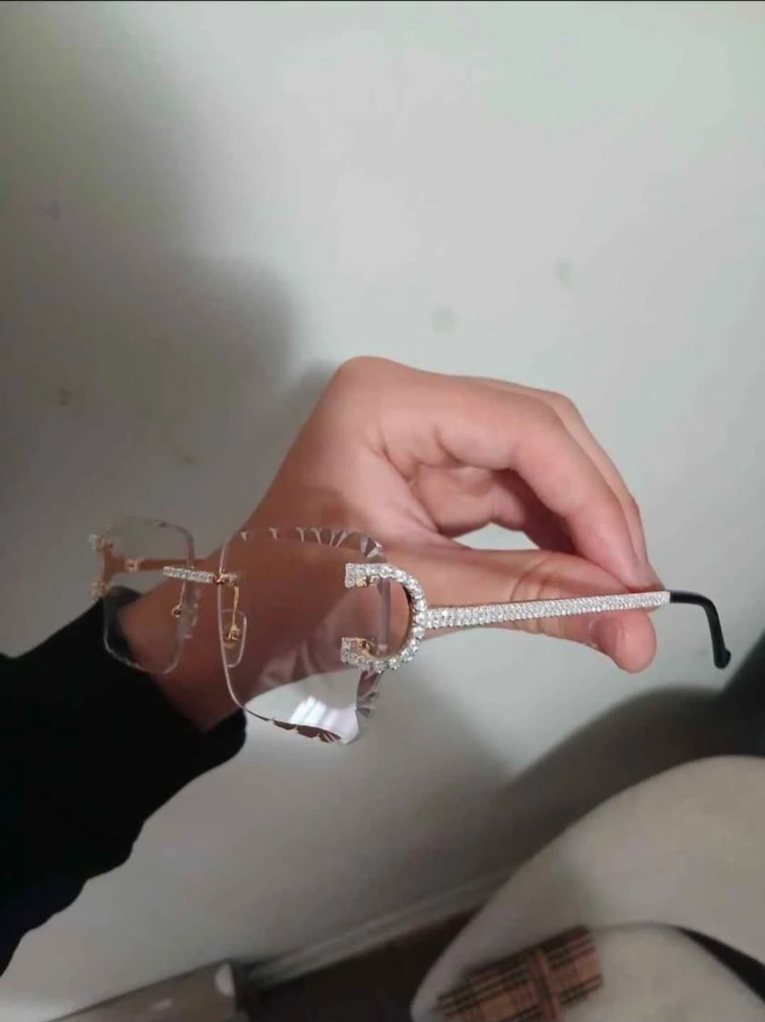 Clear Iced Out Designer Glasses - photo 4