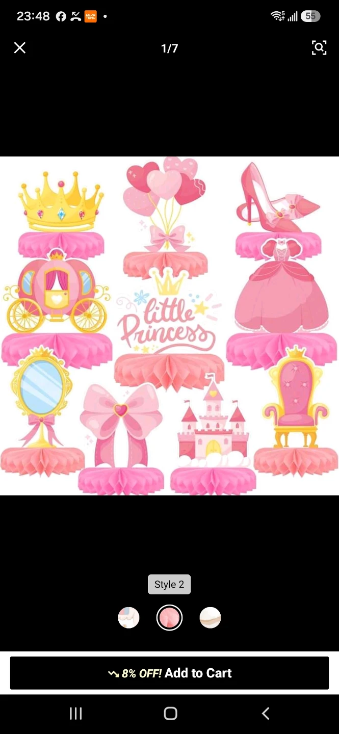 Brand new Little Princess Party Decorations Set