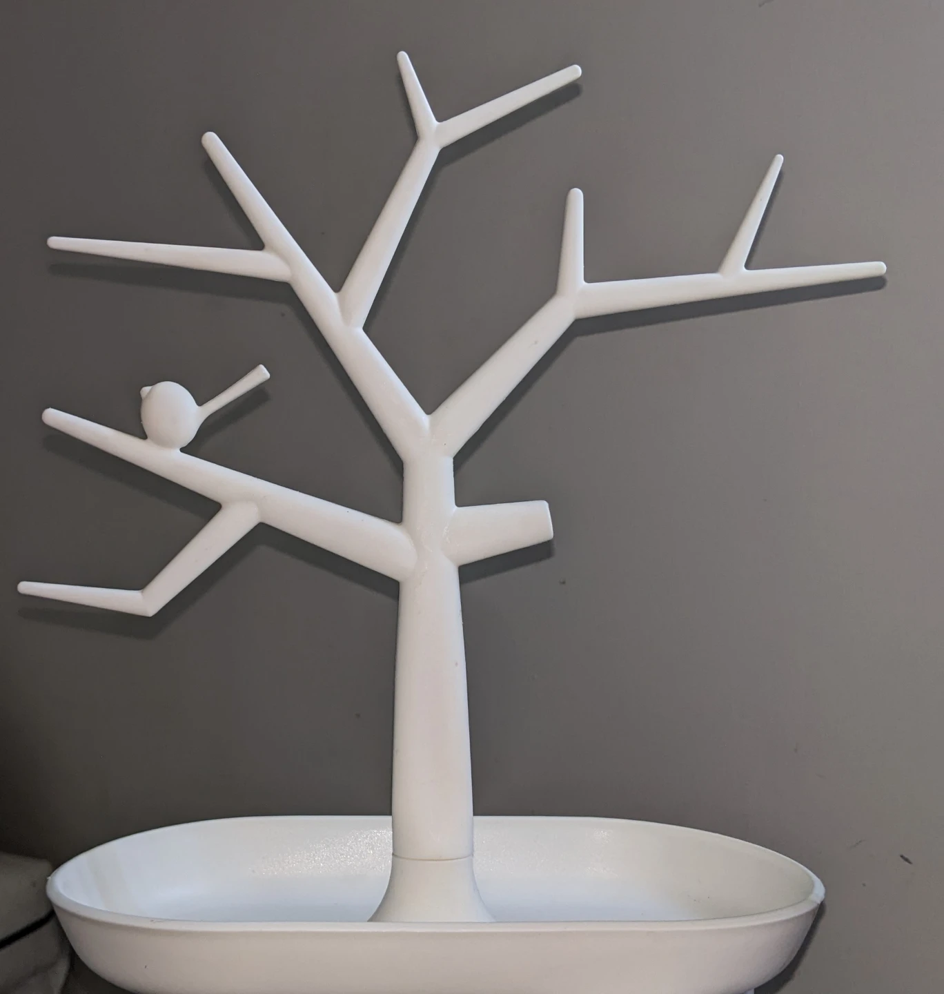 White Tree Jewelry Organizer with Tray