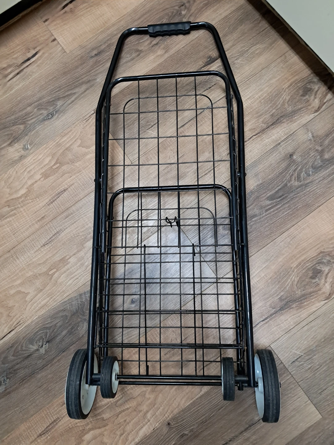 Small Black Folding Shopping Cart - photo 3