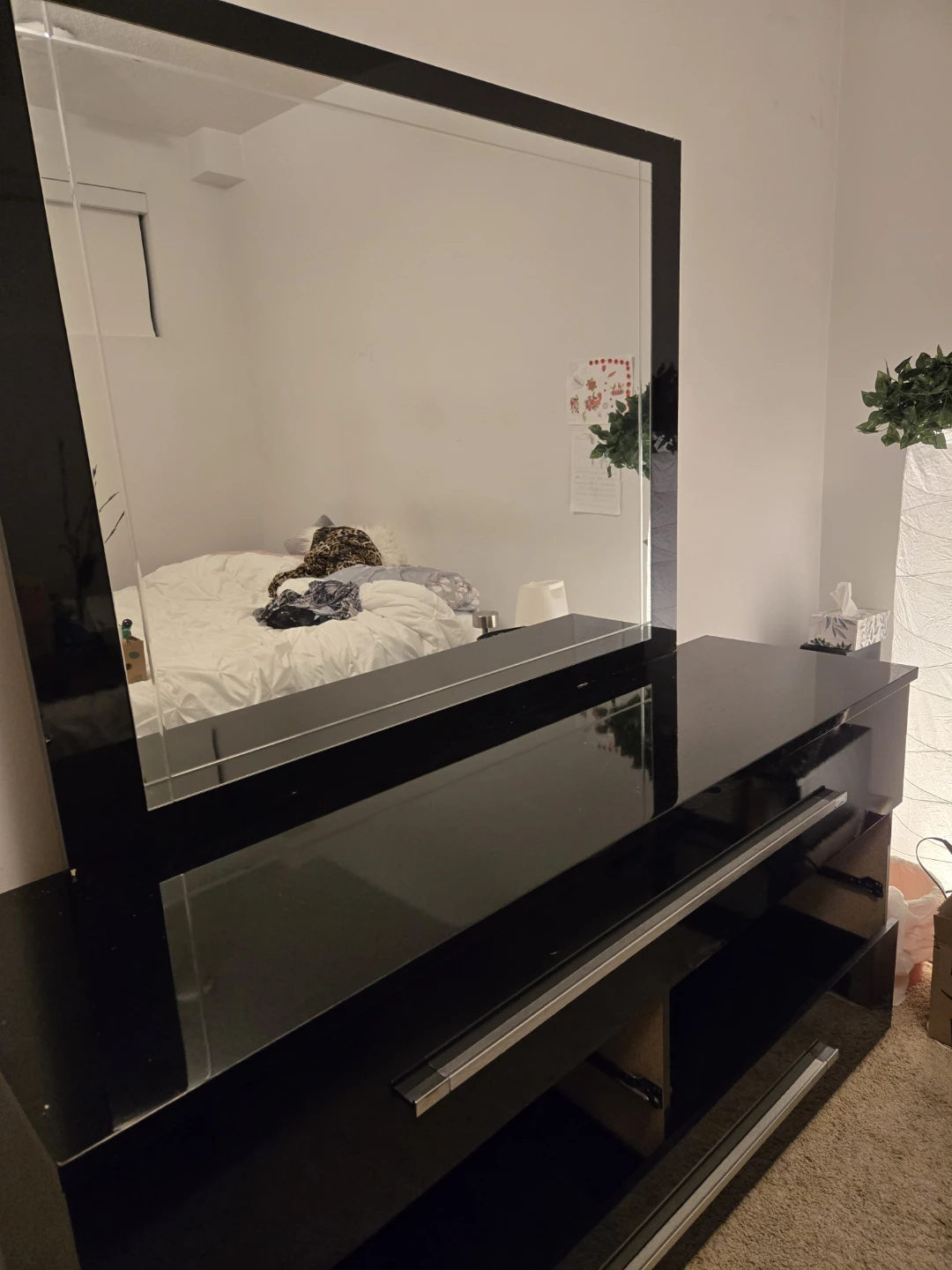 Black Dresser with Mirror - photo 3