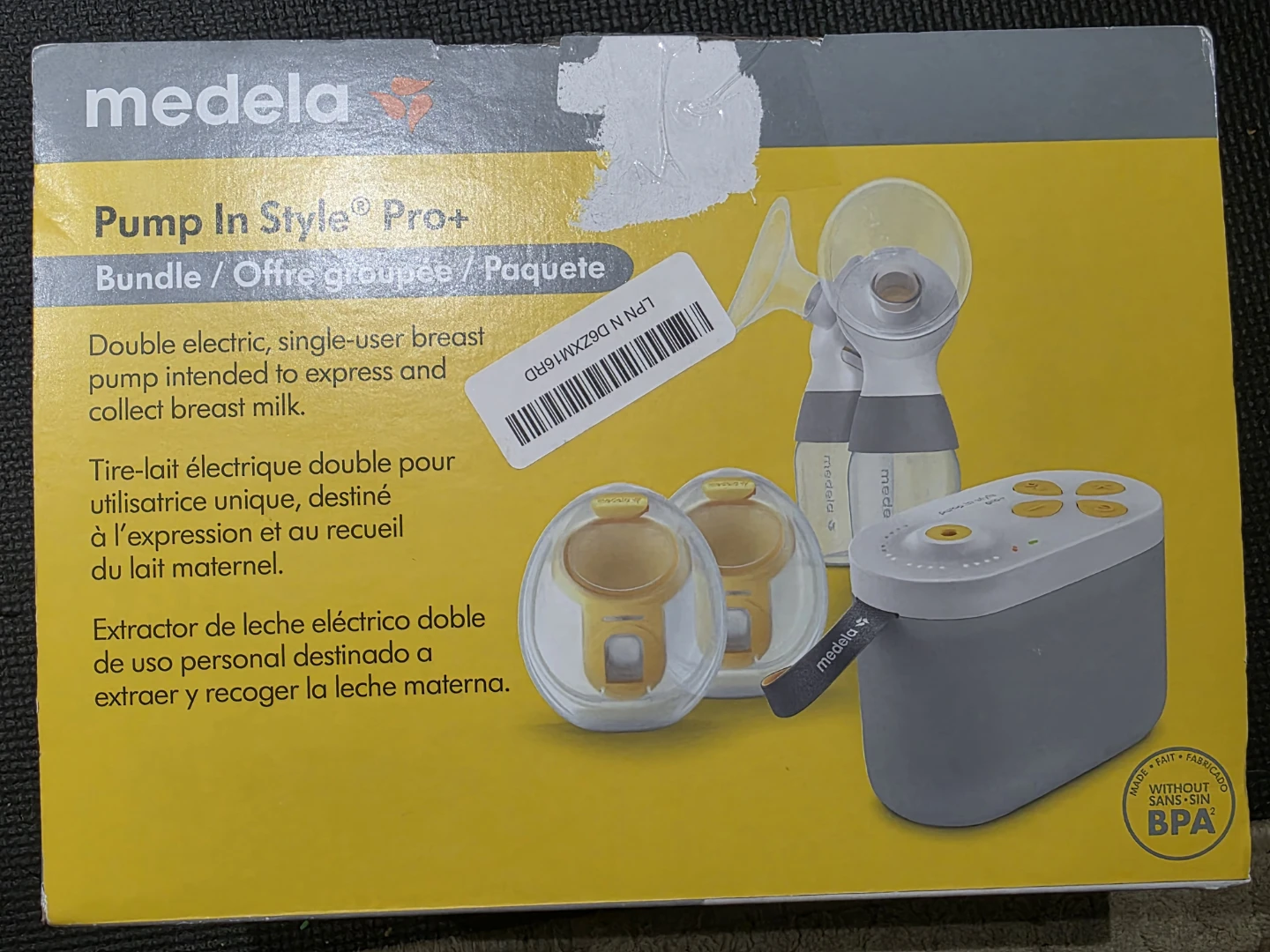 BNIB edela Pump In Style Pro+ Double Electric Breast Pump