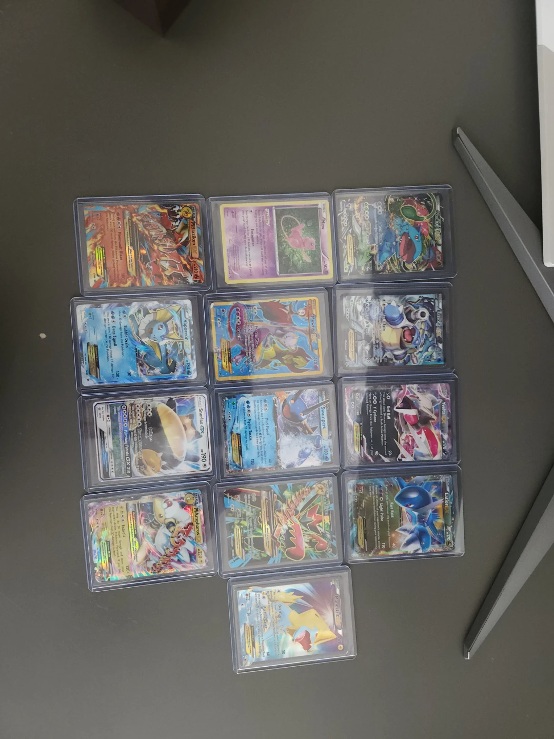 Heavily played pokemon cards