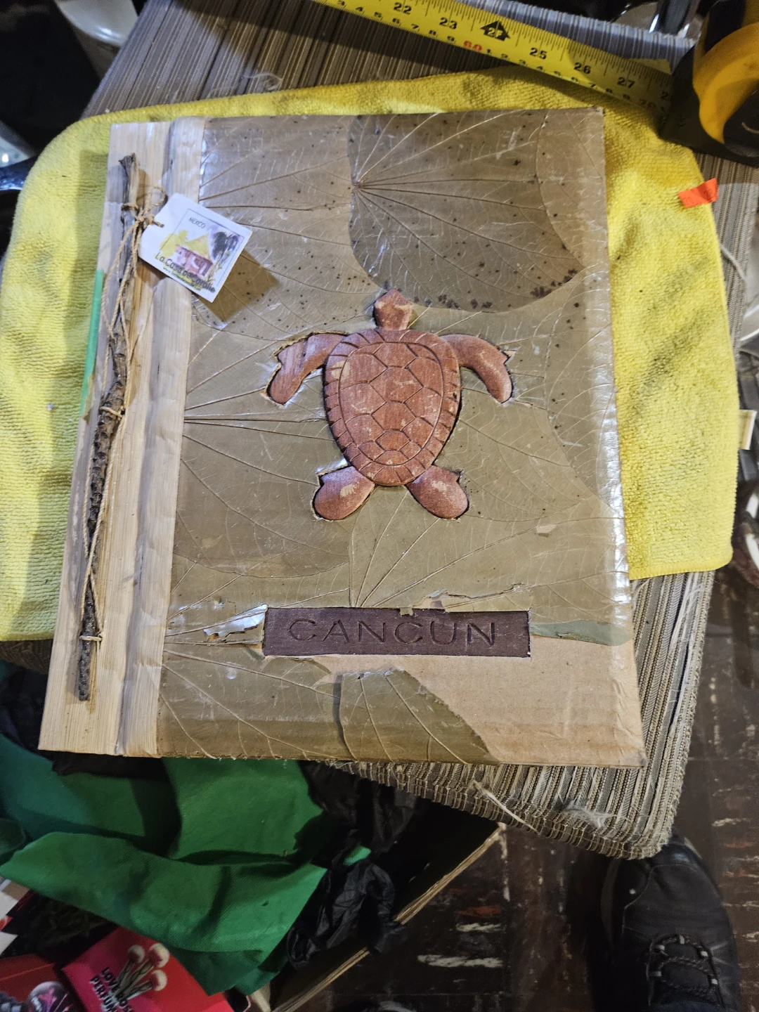 Handmade Cancun Turtle & Leaf Journal - photo 2