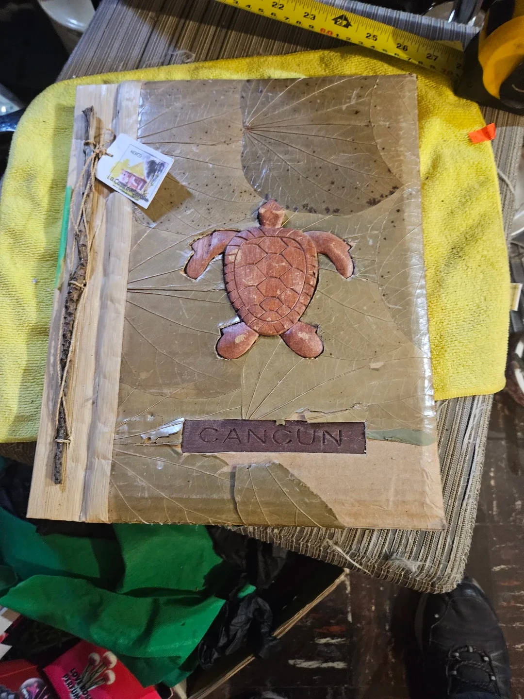 Handmade Cancun Turtle & Leaf Journal - photo 2