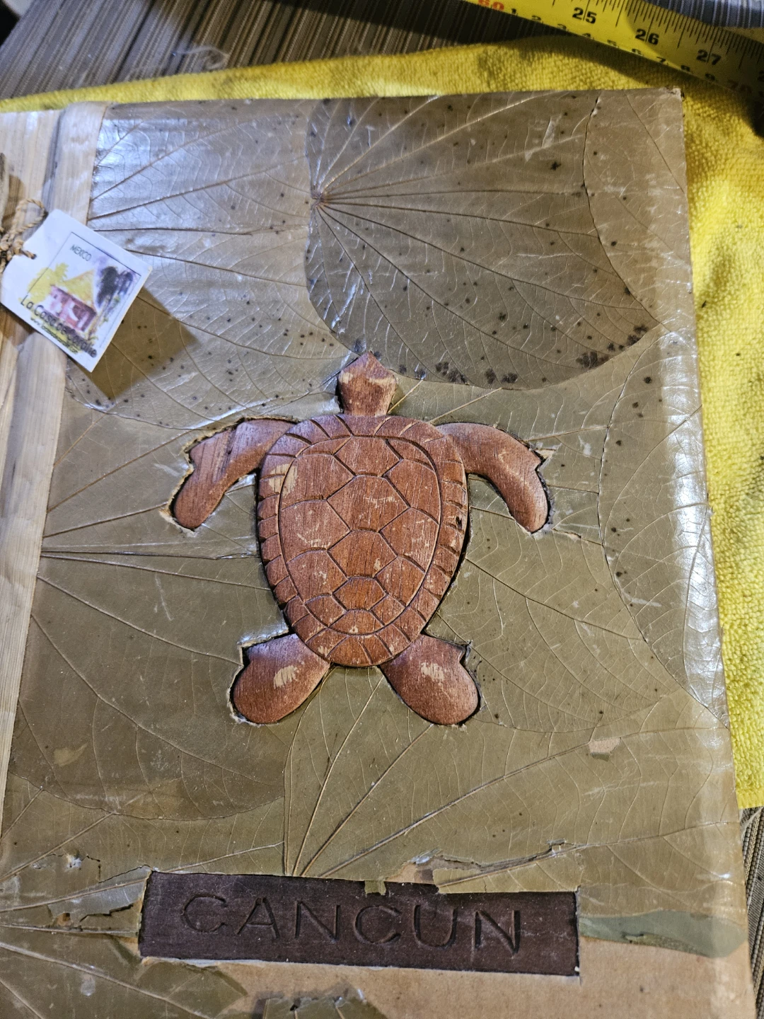 Handmade Cancun Turtle & Leaf Journal - photo 3