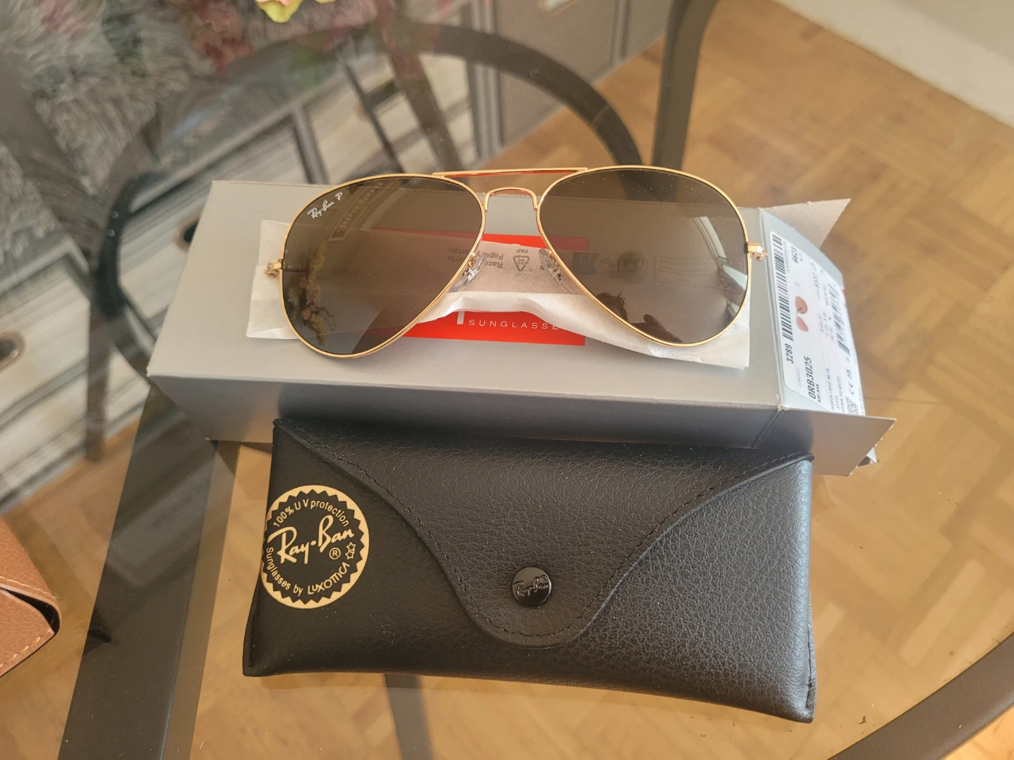 Ray-Ban ORB3025 Aviator Large Metal Sunglasses Gold Frame - photo 3