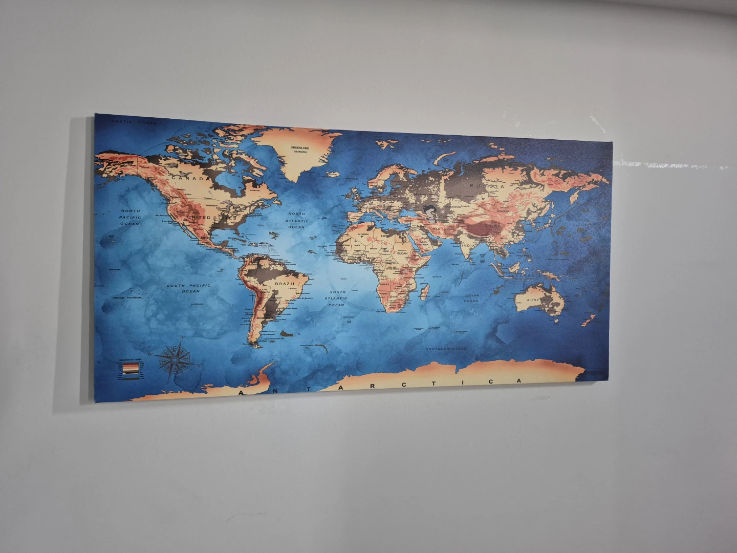 Canvas World Map Wall Art