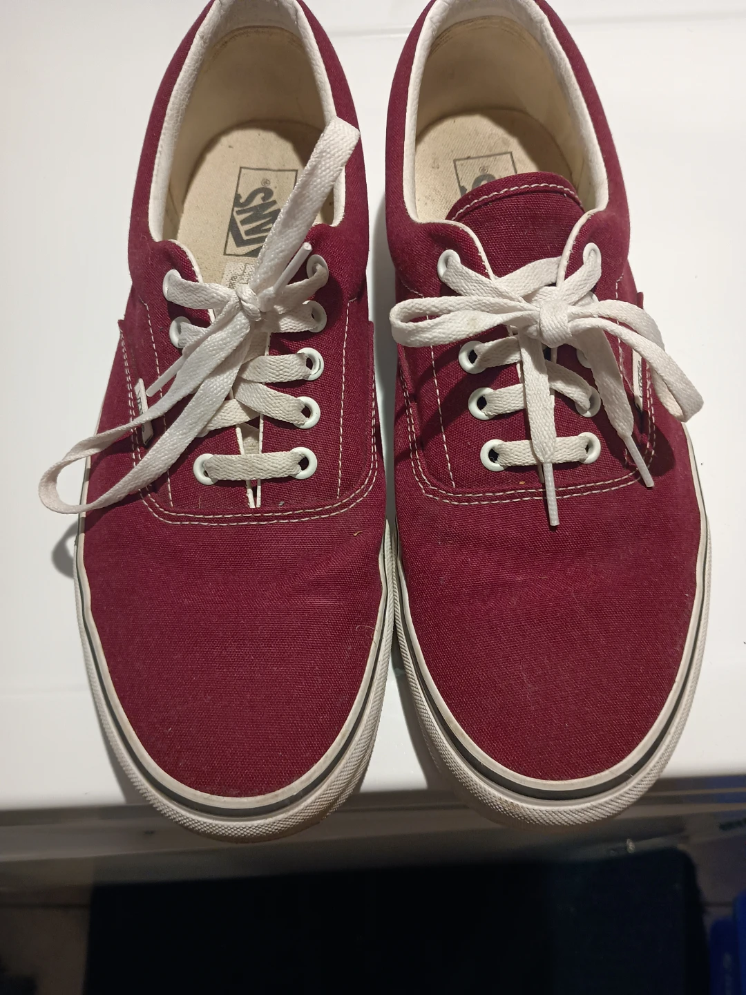 Vans Burgundy Canvas Sneakers SIZE 12