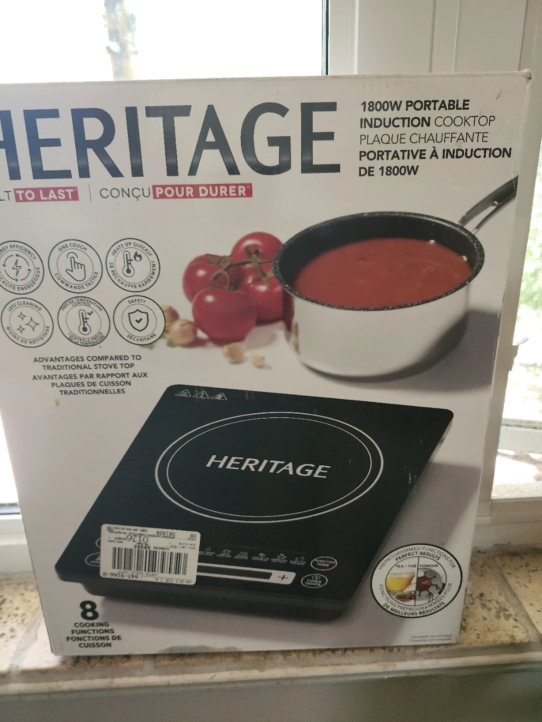 Heritage 1800W Portable Induction Cooktop