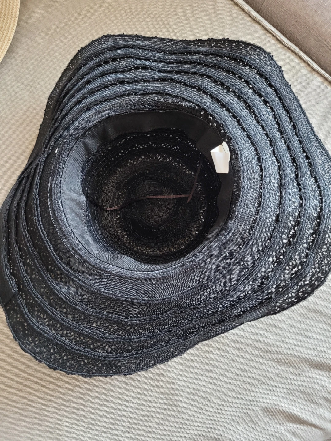 Black Wide Brim Sun Hat - photo 2