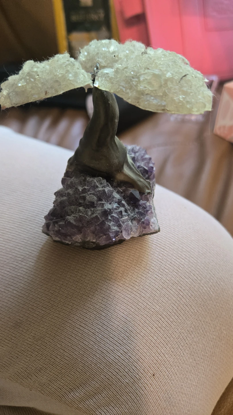 Amethyst Geode Crystal Tree - photo 3