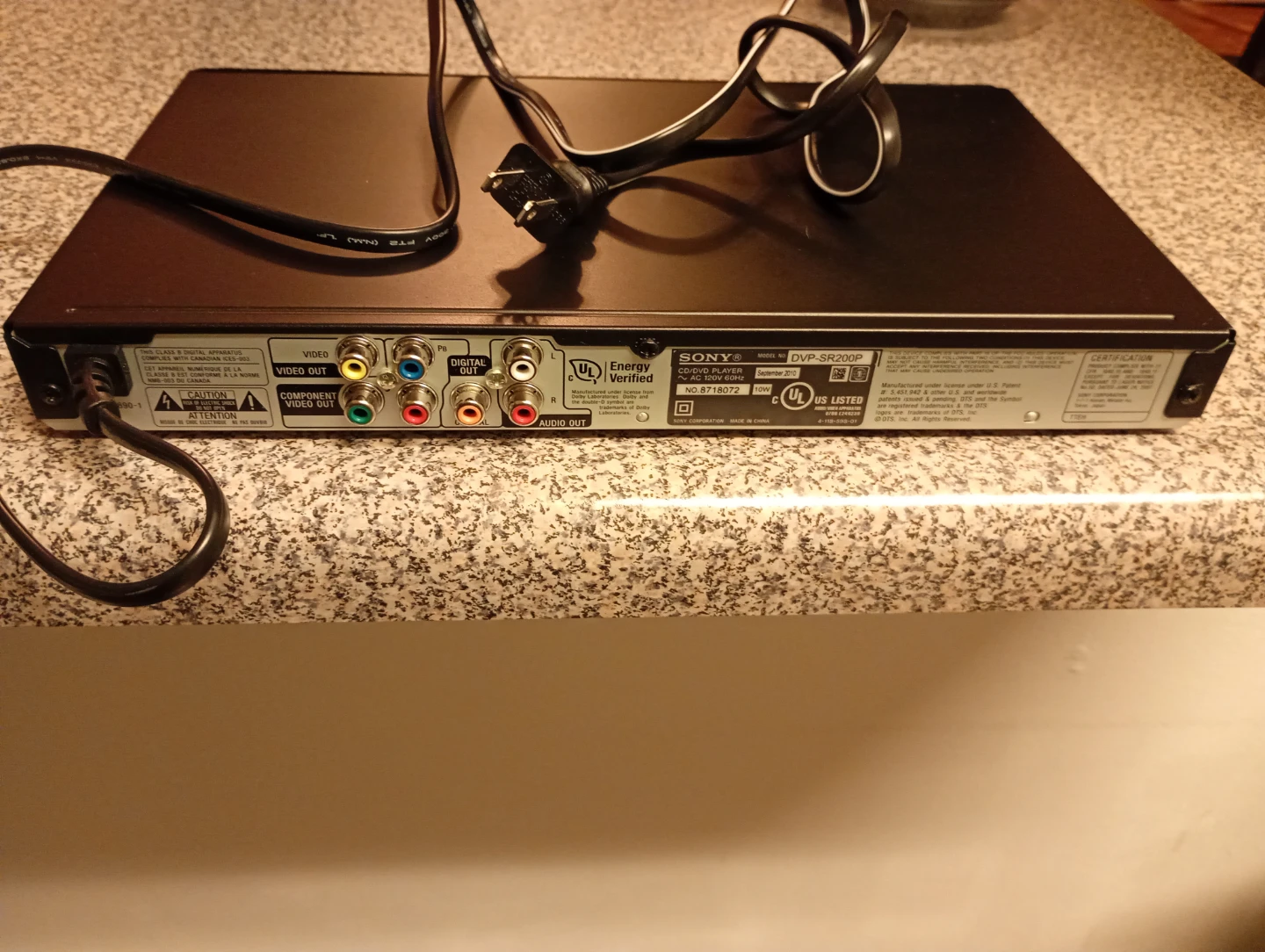 Sony DVP-SR200P CD/DVD Player - photo 3