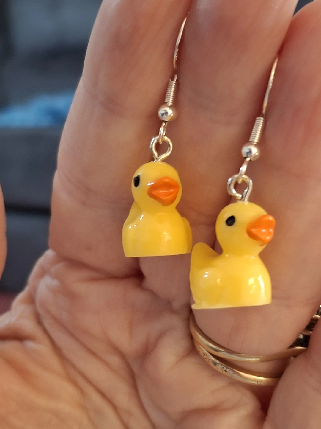 Cute Duck Earrings - photo 3
