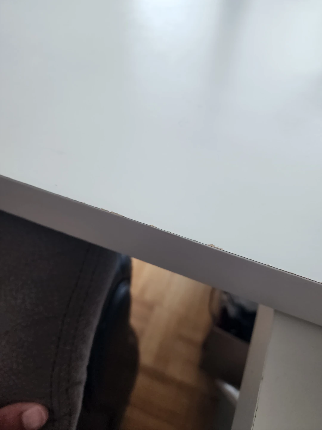 Title Modern White L-Shaped Office Desk - photo 2