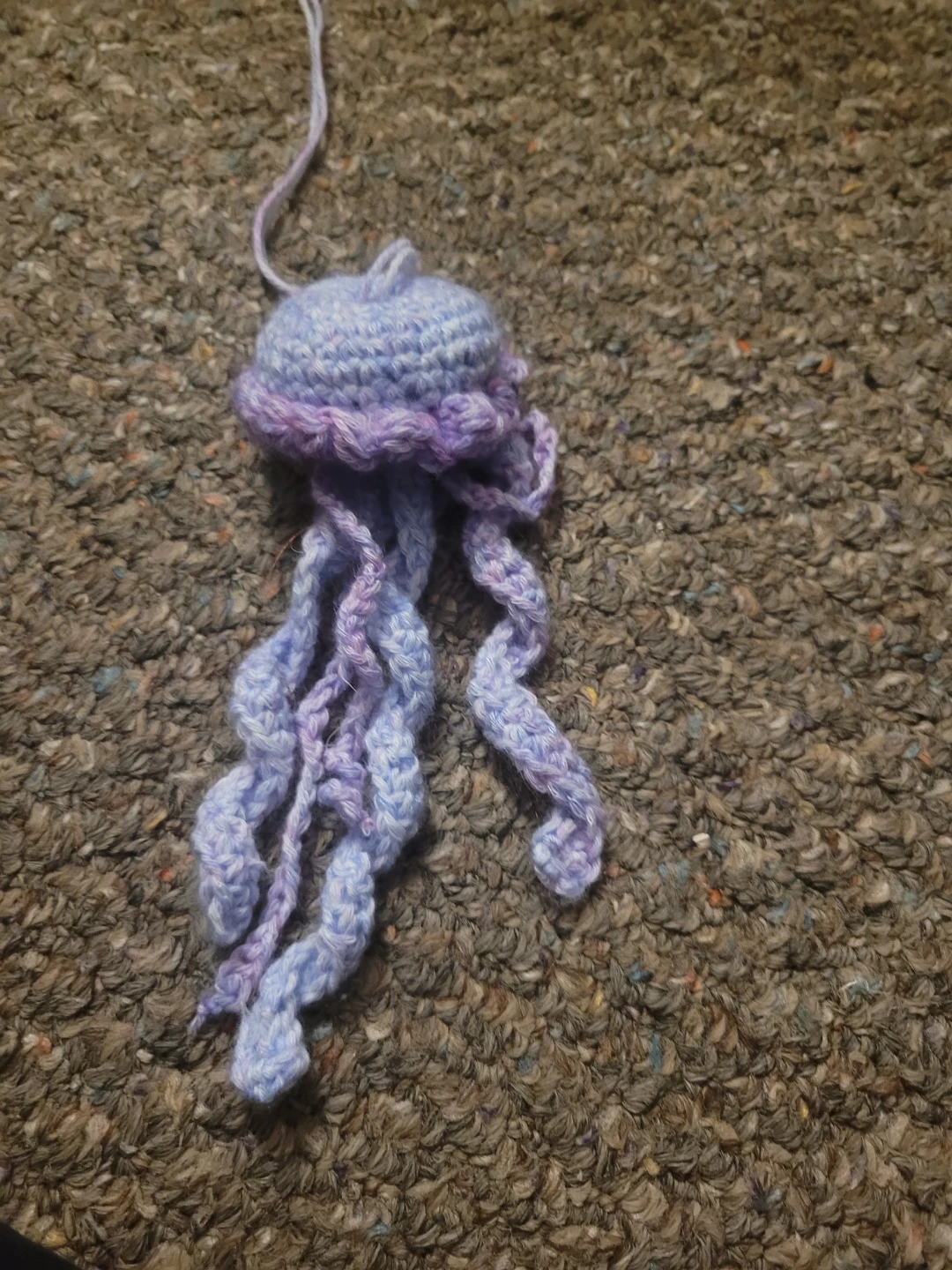 Handmade Crochet Jellyfish Ornament - photo 2