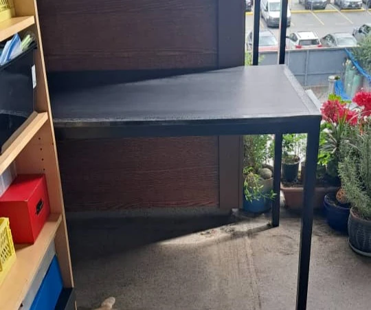 IKEA's Black Metal Frame Table