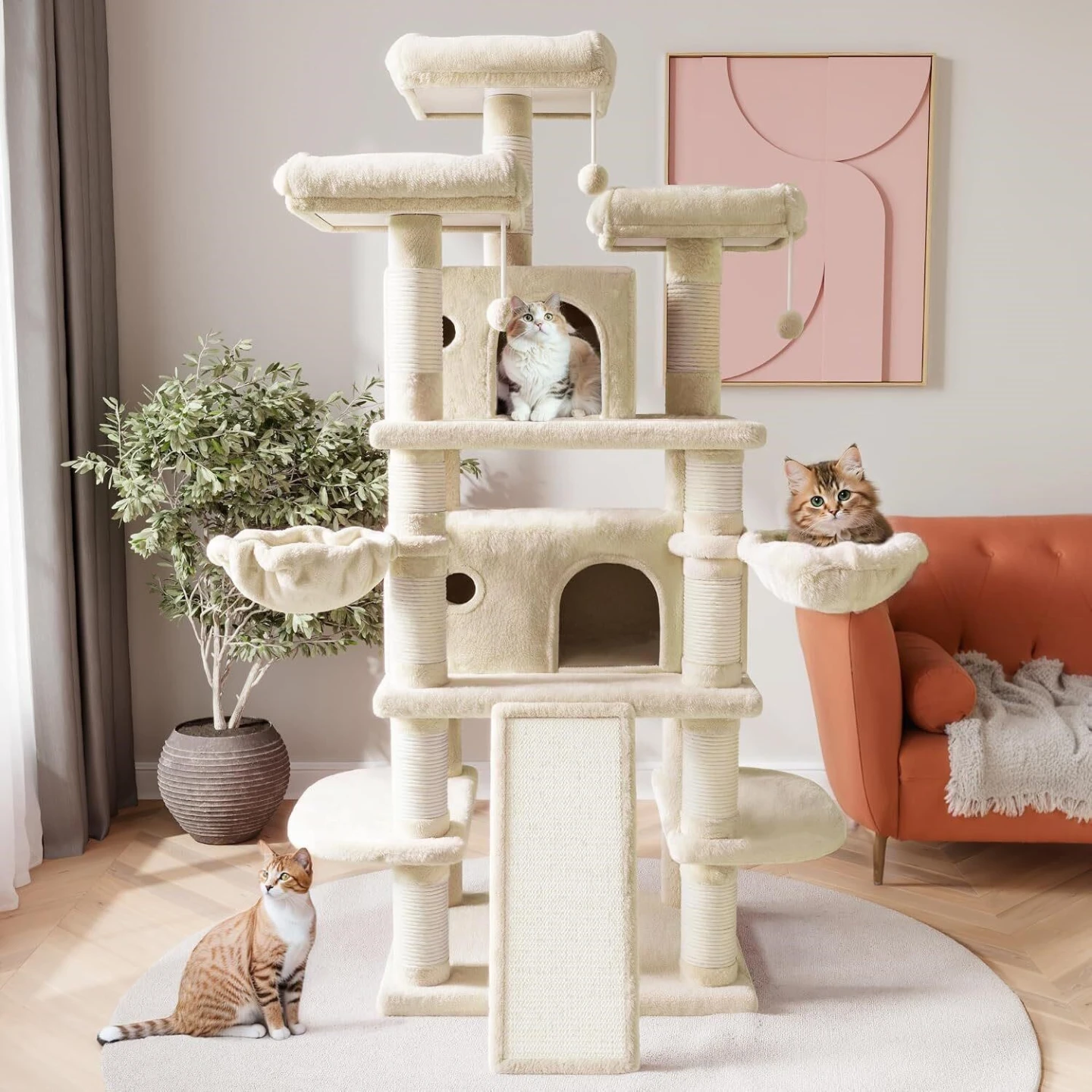 New 68" large cat tree