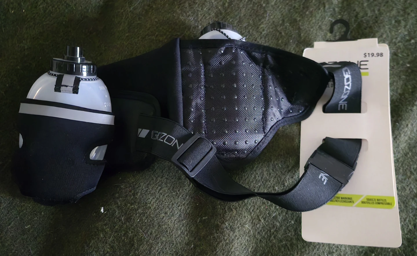 GOZONE Running Belt with Water Bottle Holder