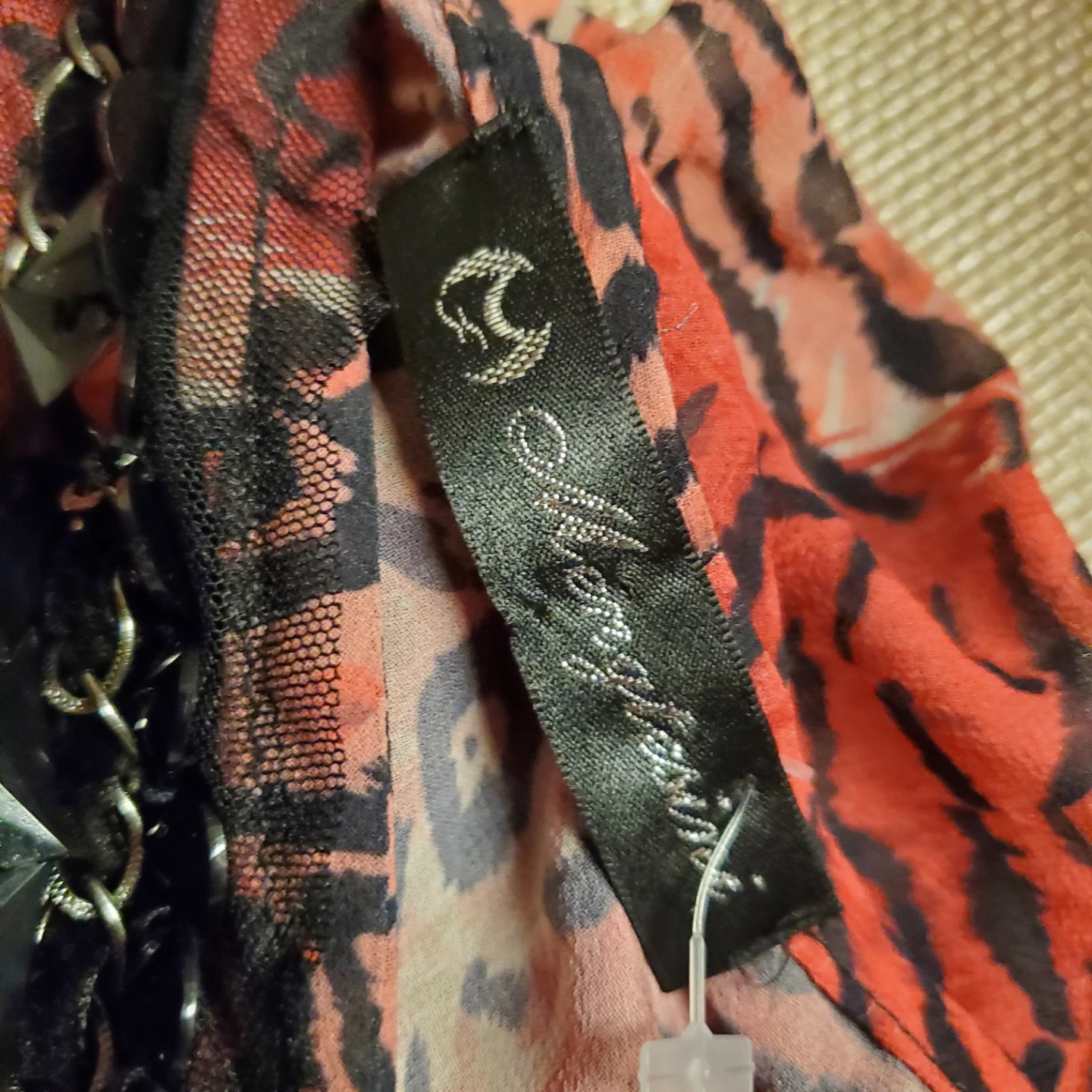 Shirley Of Hollywood Animal Print Top with Embellished Neckline - photo 4