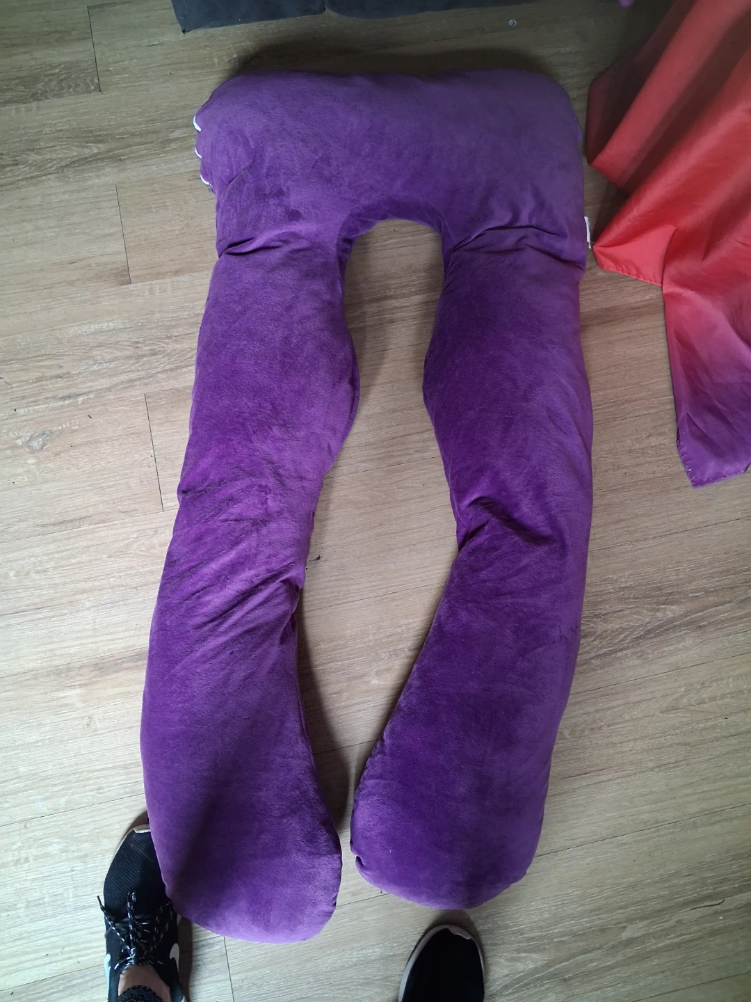 Purple U-Shaped Pregnancy Pillow