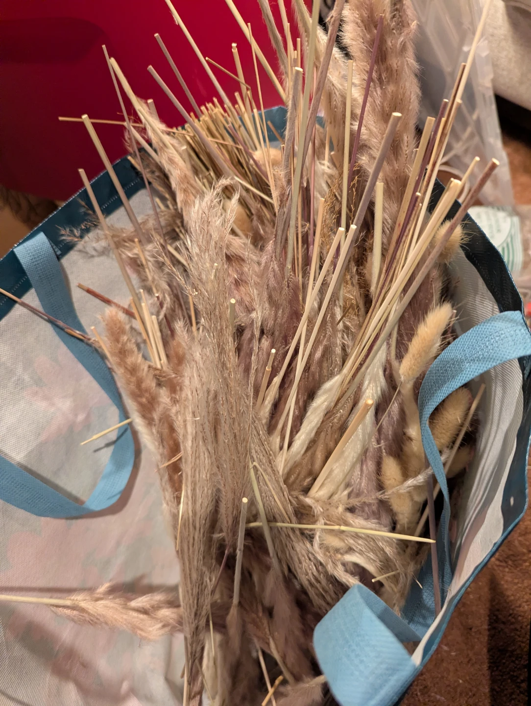 Dried Pampas Grass and Bunny Tail Arrangement - photo 3