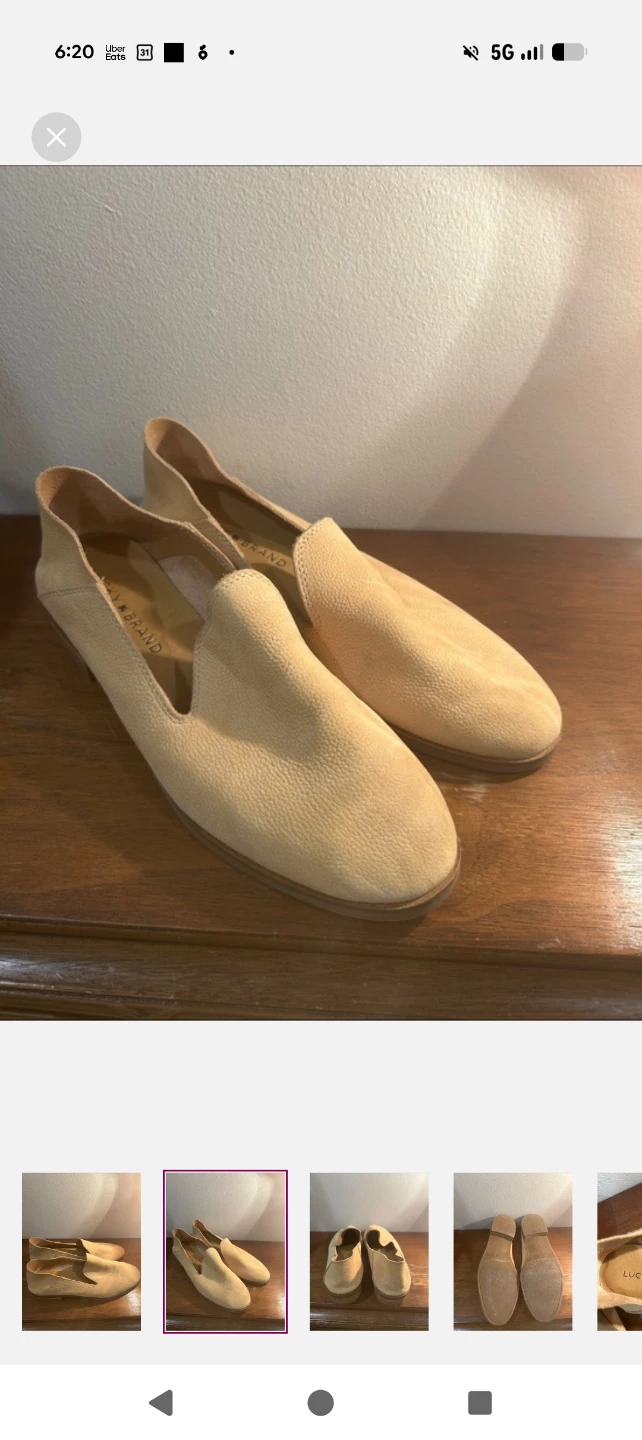 Lucky Brand Suede Loafers - Beige