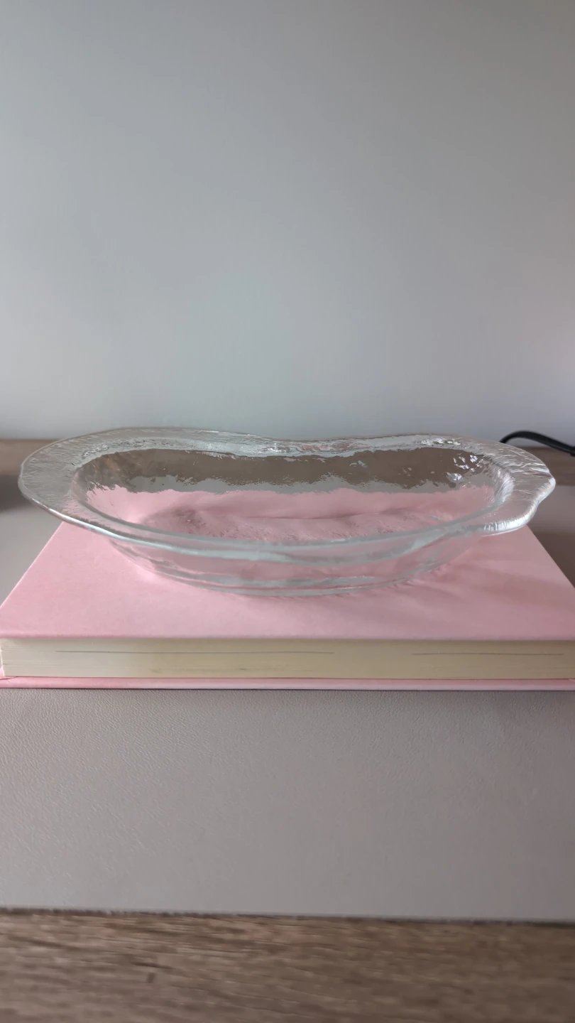 Vintage free form glass kidney shaped dish - photo 2
