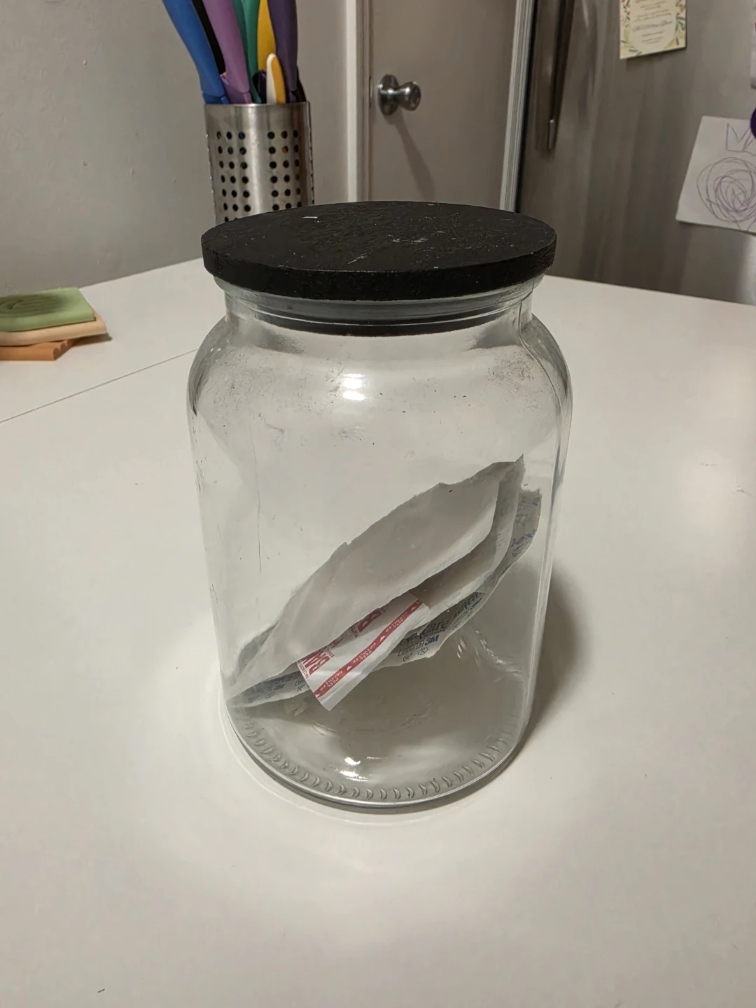 Large glass jar