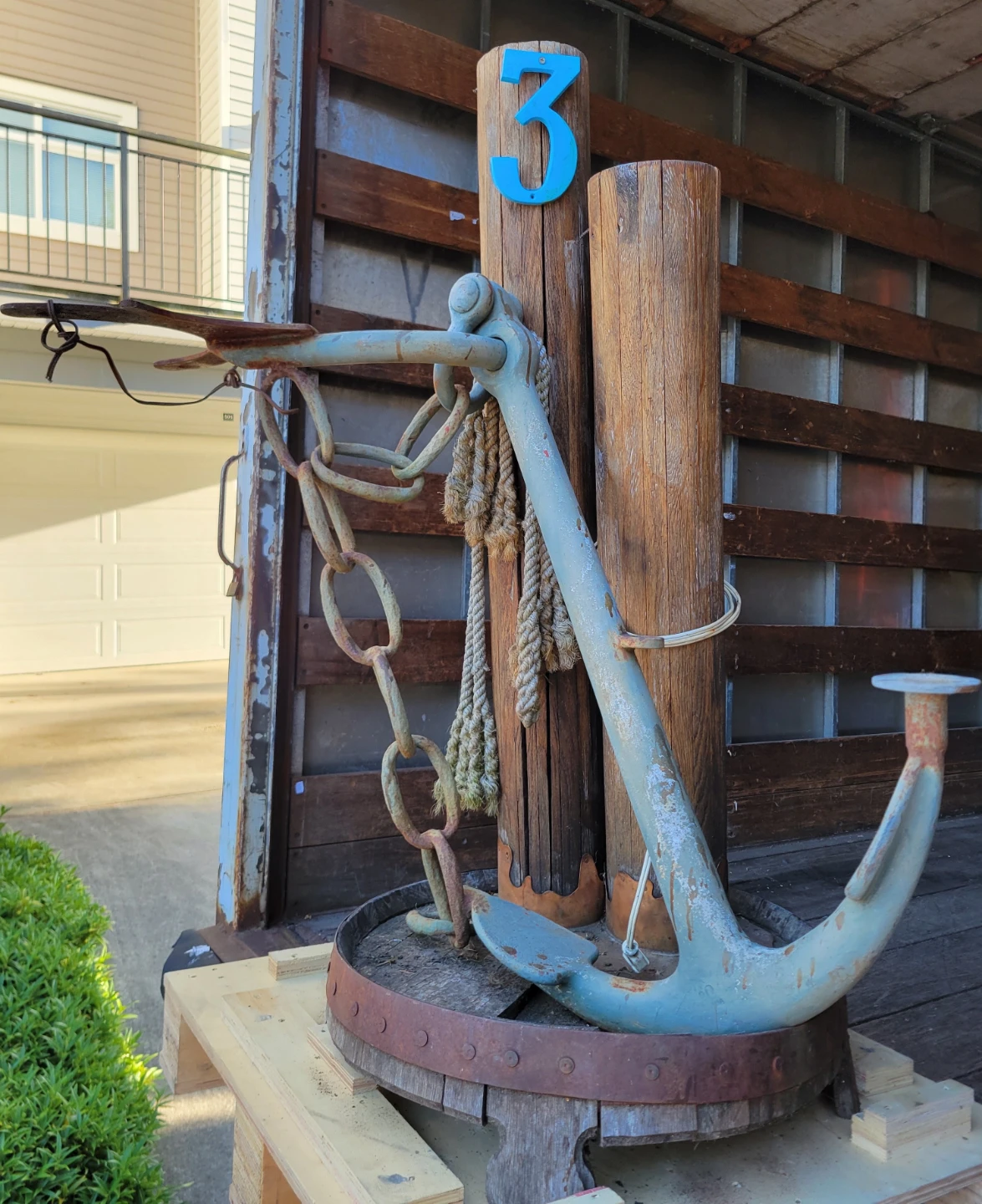 Vintage / Unique Nautical Decor Anchor Display. - photo 2