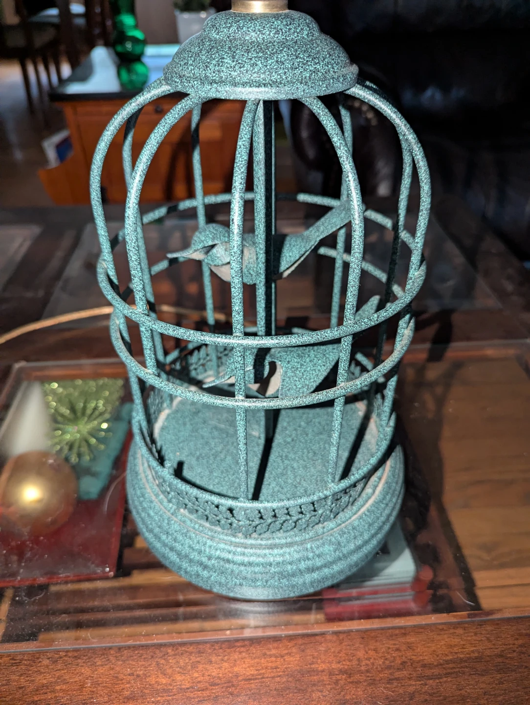 Vintage Birdcage Lamp