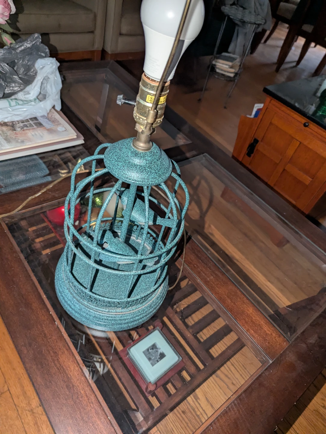 Vintage Birdcage Lamp - photo 2