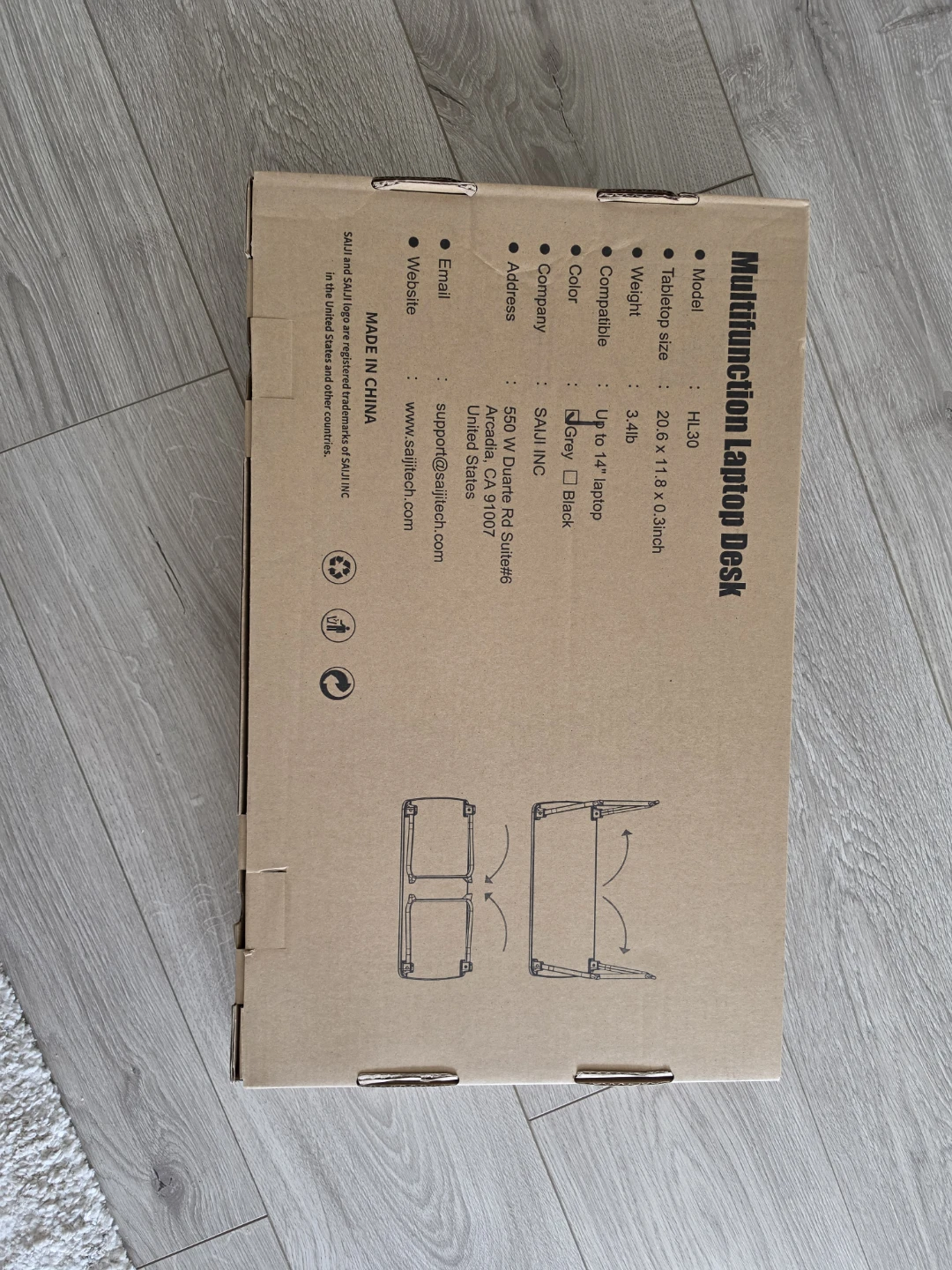 SAIJJI Multifunction Laptop Desk (Model: HL30) - photo 3
