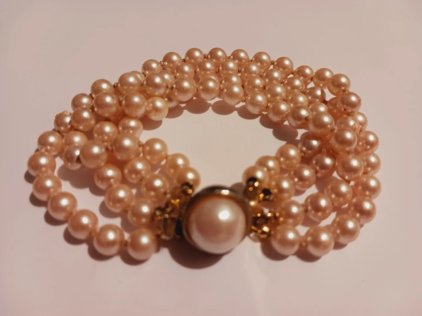 Beautiful Vintage Multi-strand Pearl Bracelet - photo 2