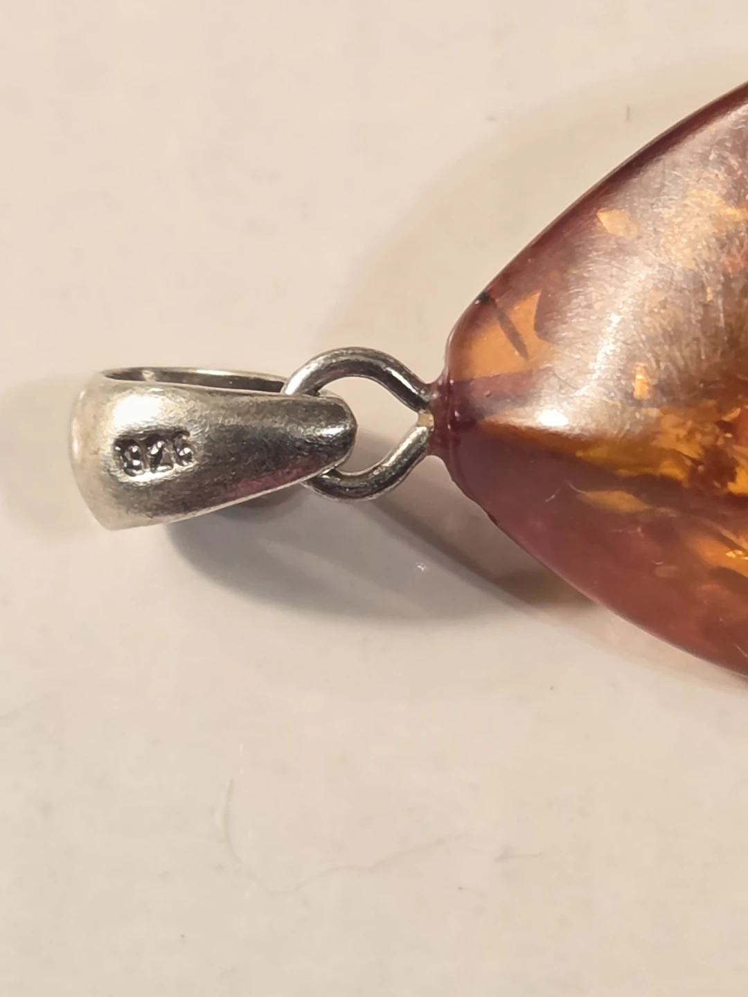 Amber Pendant with Sterling Silver Bail - photo 3