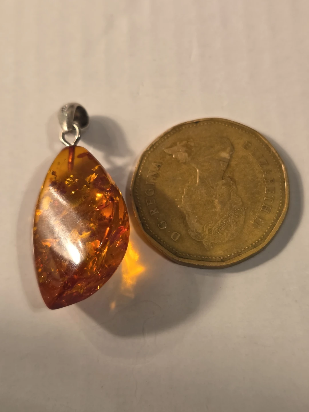 Amber Pendant with Sterling Silver Bail - photo 4