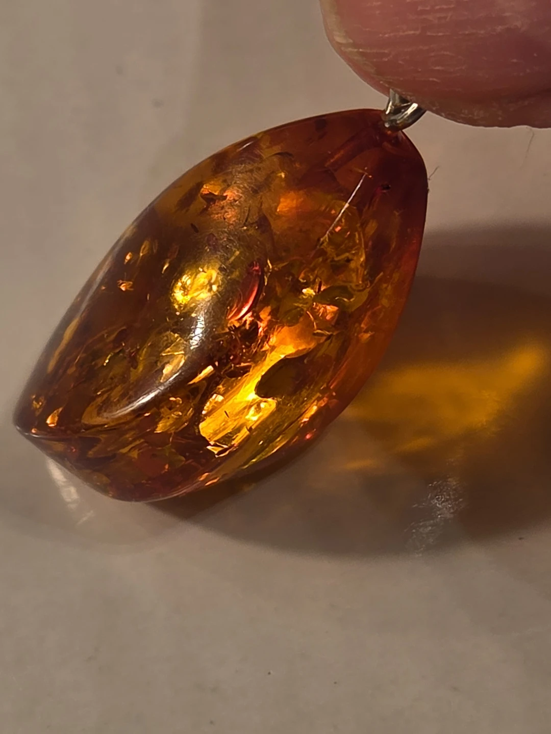 Amber Pendant with Sterling Silver Bail - photo 5