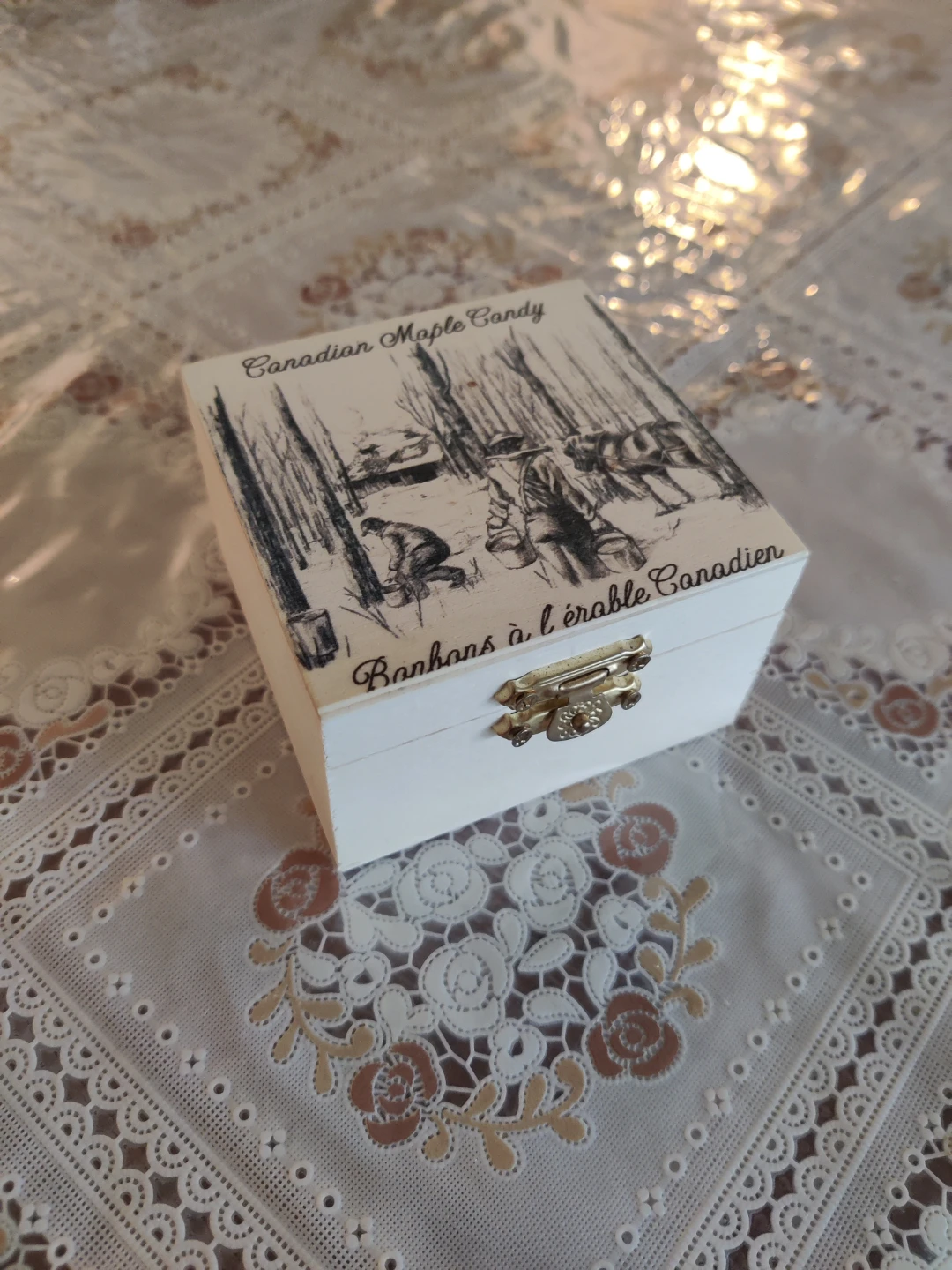 Canadian Maple Candy Wooden Box