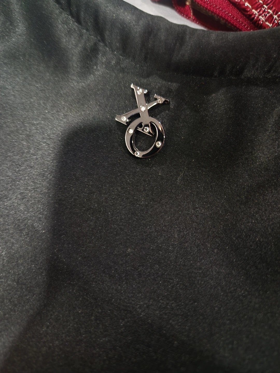 XOXO Y2K Black Satin Handbag - photo 2