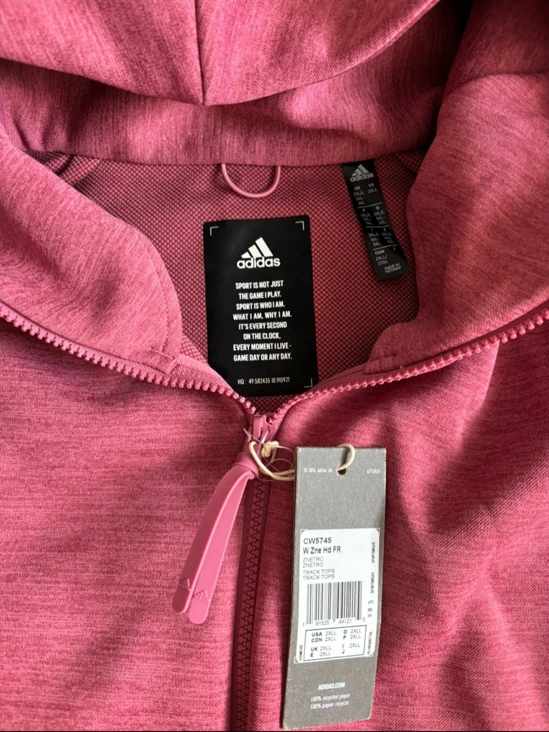 Adidas Women's Full-Zip Hoodie with tag