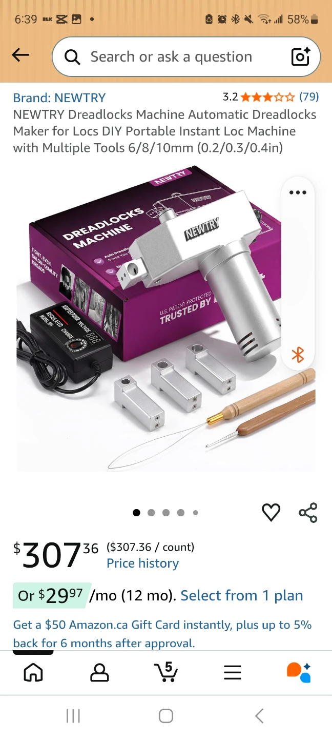 NEWTRY Dreadlock Machine Kit