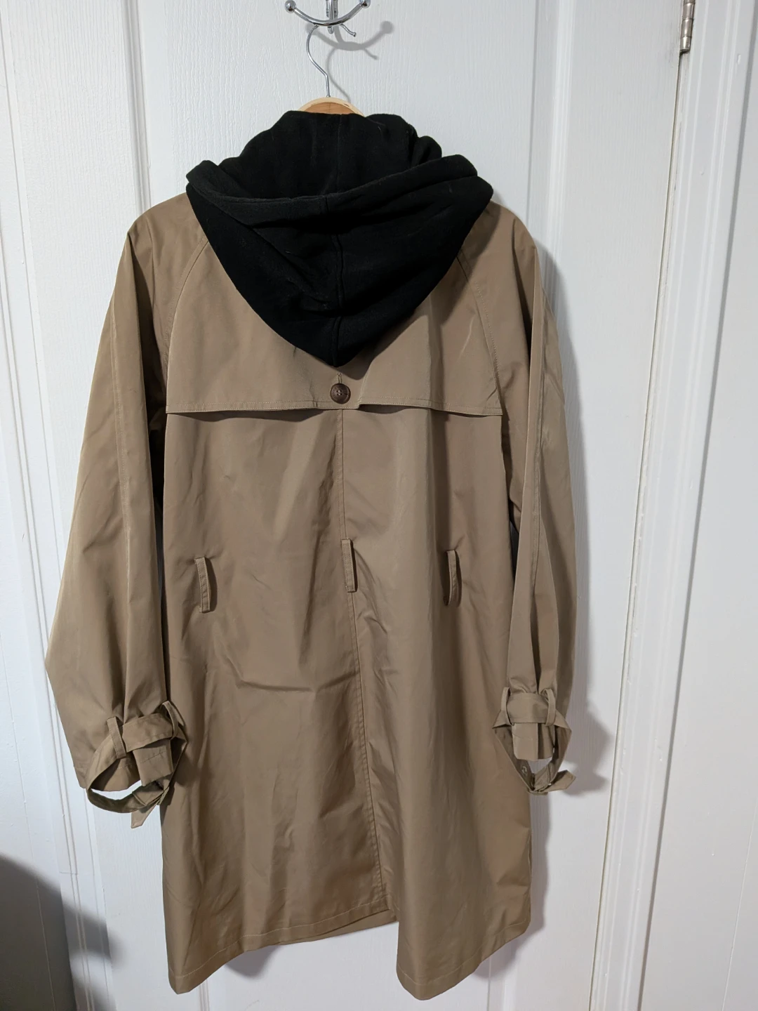 Rebecca Minkoff Tan Trench Coat with Black Hooded Liner - photo 5