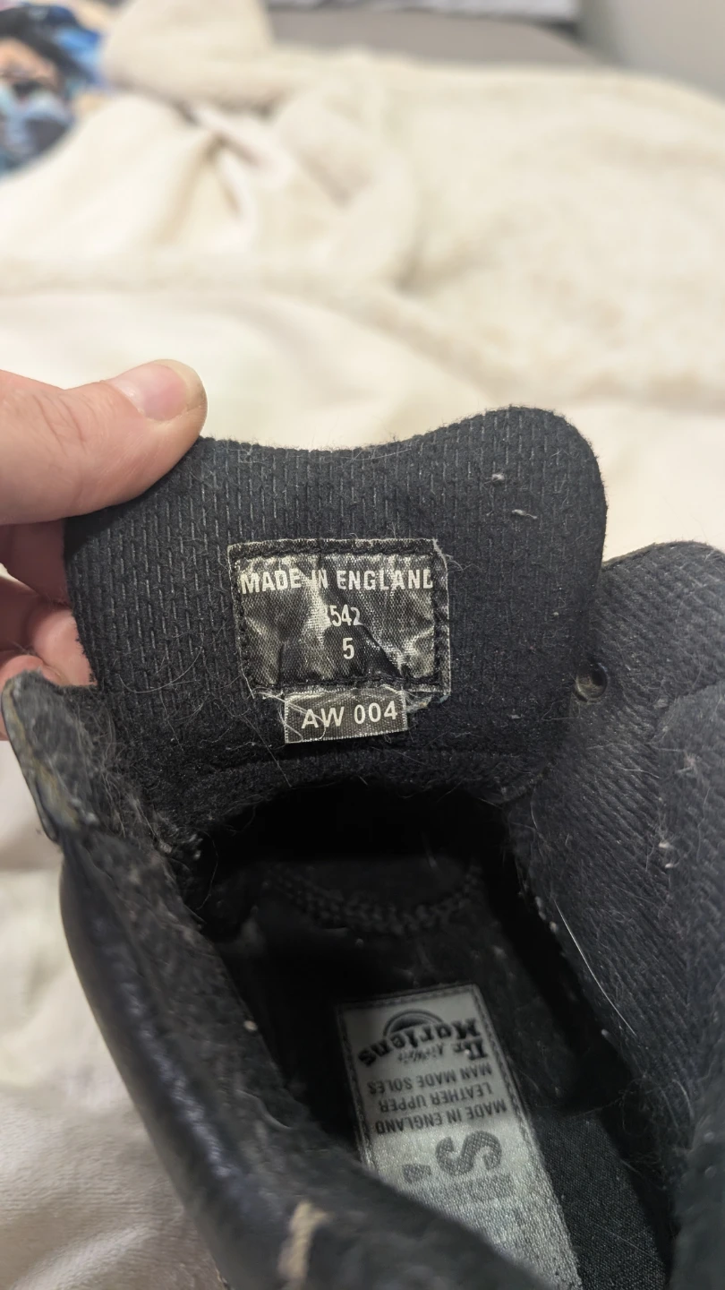Dr. Martens Black Leather Boots Size 5 - photo 3