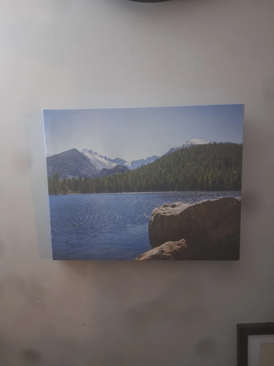 Canvas Print Wall Art - Mountain Lake Scene