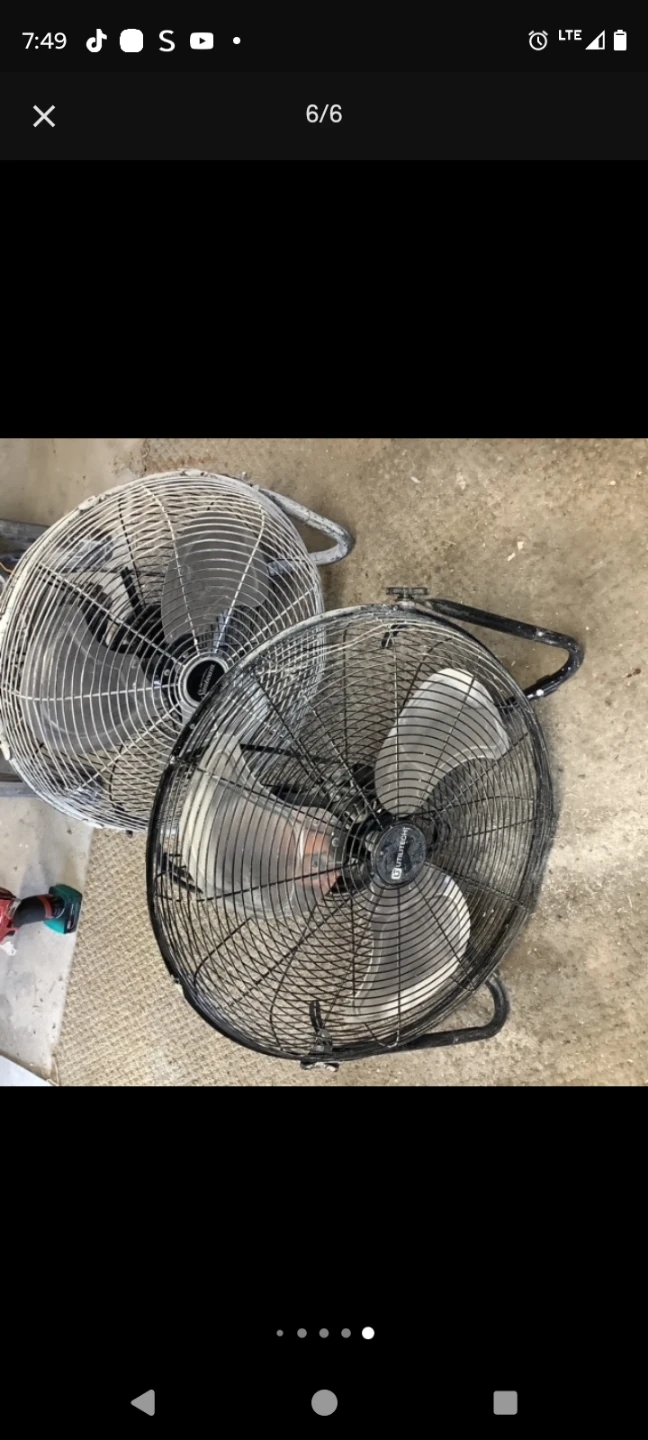 Utilitytech Floor Fan 1 for $ 30 or both @ $ 50