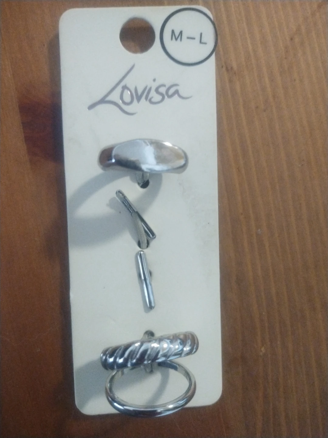 Lovisa Silver Tone Ring Set M-L
