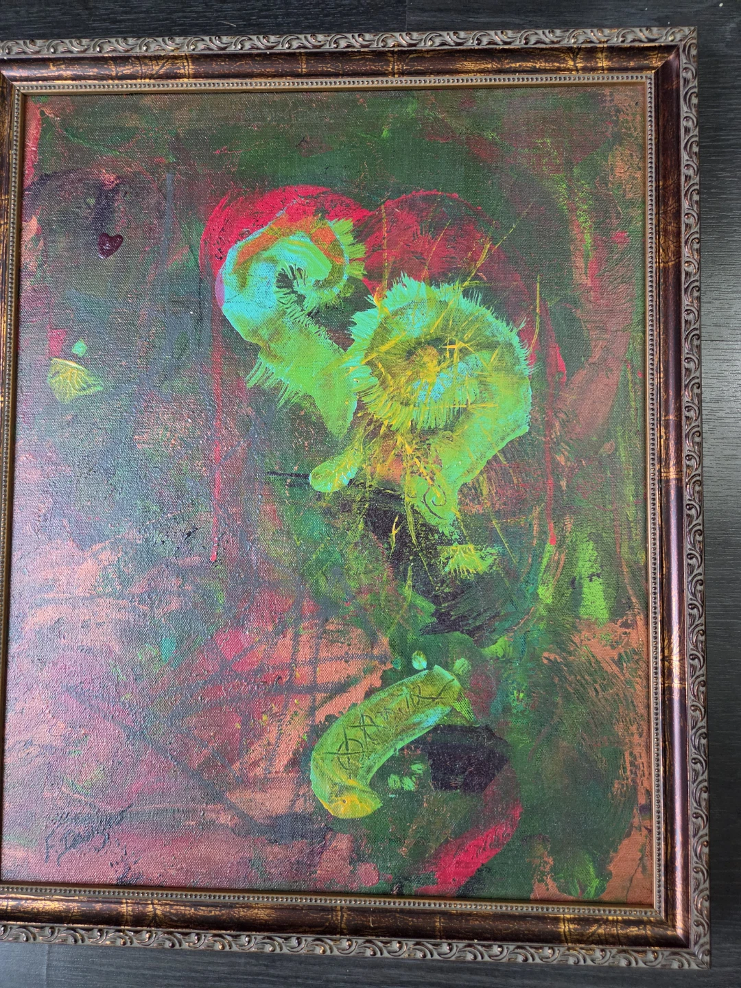Abstract Painting "Heart Beat" by F. Dansereau (With COA) - photo 4